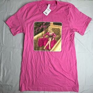 Dolly Parton Pink Country Dollywood Souvenir Graphic Tee T-Shirt